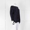 Riani Navy Argyle Silver Lurex Jumper