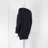 Riani Navy Argyle Silver Lurex Jumper