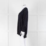 Riani Navy Argyle Silver Lurex Jumper