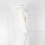 Philip Lim Cream Twill Hooded Short Jacket