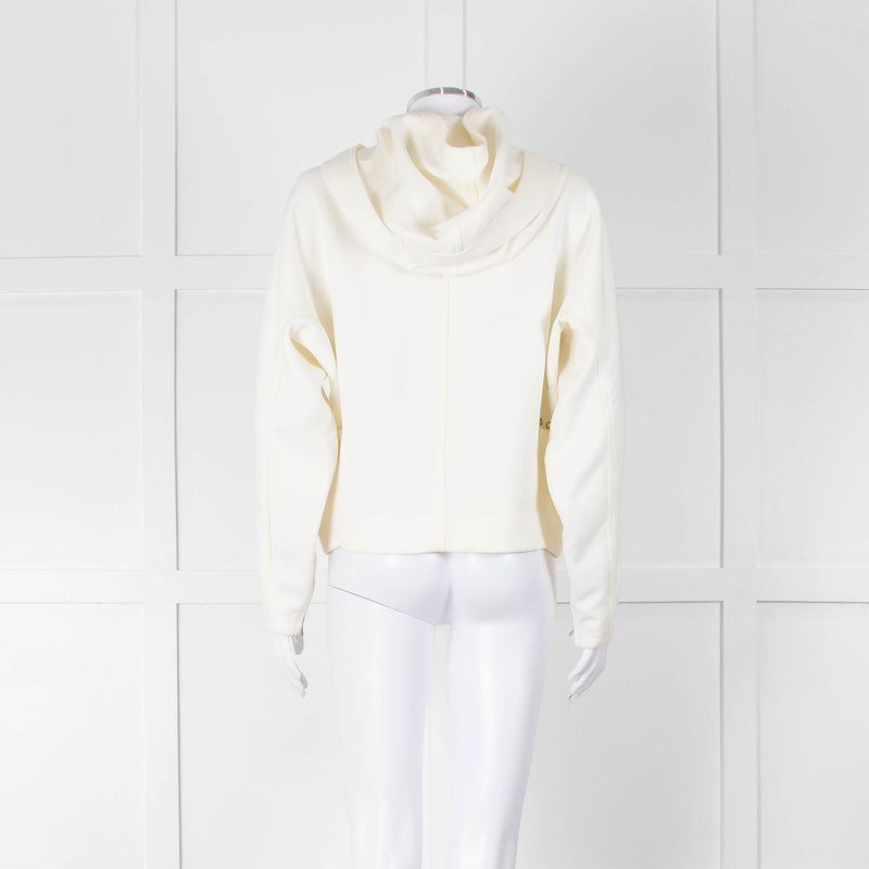 Philip Lim Cream Twill Hooded Short Jacket