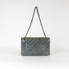 Chanel Teal Patent 2.55 Quilted Shoulder Bag