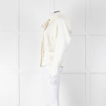 Philip Lim Cream Twill Hooded Short Jacket