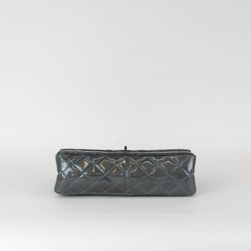 Chanel Teal Patent 2.55 Quilted Shoulder Bag