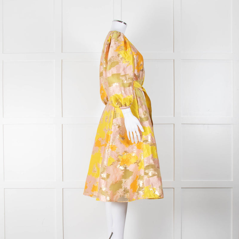 Stine Goya Volume Yellow Orange Amira Dress