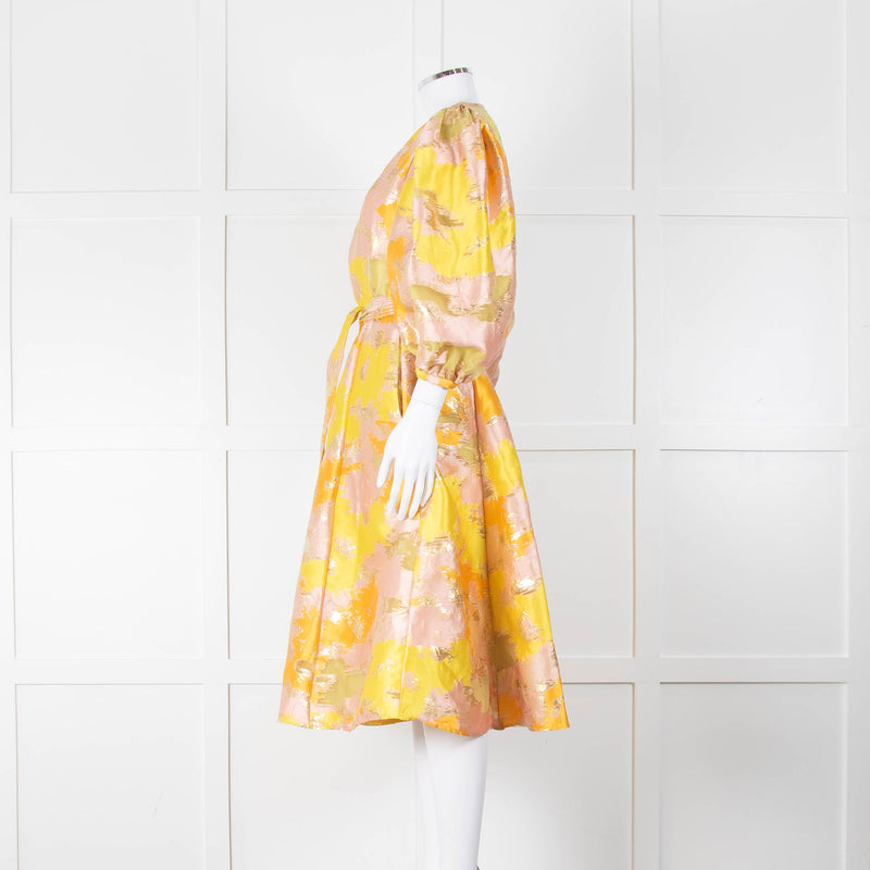 Stine Goya Volume Yellow Orange Amira Dress