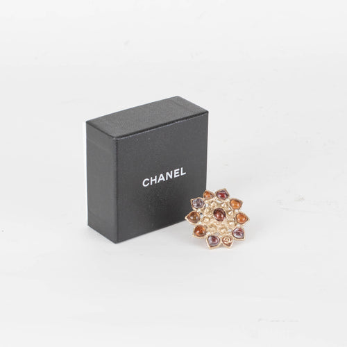 Chanel Glass Flower Ring