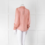 Rebecca Taylor Pink Stripe Silk Blouse