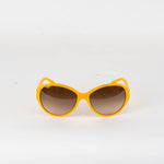 Chanel Yellow Round Frame Sunglasses