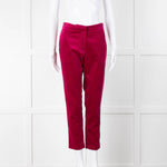 Wyse Fuschia Velvet Sandrine Trousers