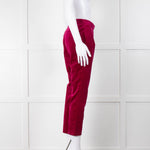 Wyse Fuschia Velvet Sandrine Trousers