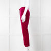 Wyse Fuschia Velvet Sandrine Trousers