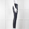 Riani Navy Faux Leather Leggings