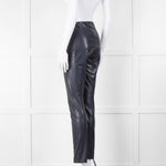 Riani Navy Faux Leather Leggings