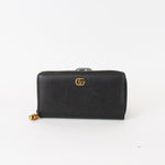 Gucci Leather GG Marmont Zip Around Wallet