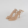 Stuart Weitzman Nude Patent Ankle Strap Sandals