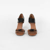 Prada Black And Brown Ombre Patent Sandals