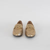 Salvatore Ferragamo Gold Leather Trifoglio Loafers