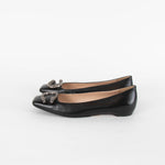 Gucci Black Leather Dionysus Flat Shoes