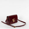 Coach Burgundy Patent Studio Leather Bag