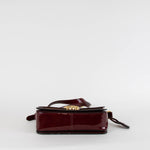 Coach Burgundy Patent Studio Leather Bag