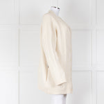 Raey Cream Cable Knit Chunky Long Cardigan