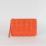 Michael Kors Orange Large Jet Set Zip Pouch