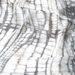 Strenesse Grey Silver Marble Print Scarf