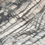 Strenesse Grey Silver Marble Print Scarf