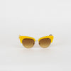 Dolce & Gabbana Yellow Brown Sicilian Carretto Cateye Sunglasses