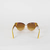 Dolce & Gabbana Yellow Brown Sicilian Carretto Cateye Sunglasses