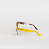 Dolce & Gabbana Yellow Brown Sicilian Carretto Cateye Sunglasses