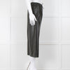 Fabiana Filippi Dark Green Faux Leather 3/4 Length Trousers