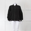 Alo Yoga Black Bomber Jacket with Logo Patch