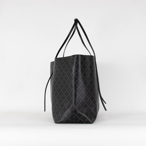 By Malene Birger Black Grey Abigail Printed Tote Bag