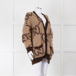 Gucci Reversible GG Mohair Wool Cardigan