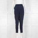 Ginia Navy Blue Pull On Trousers