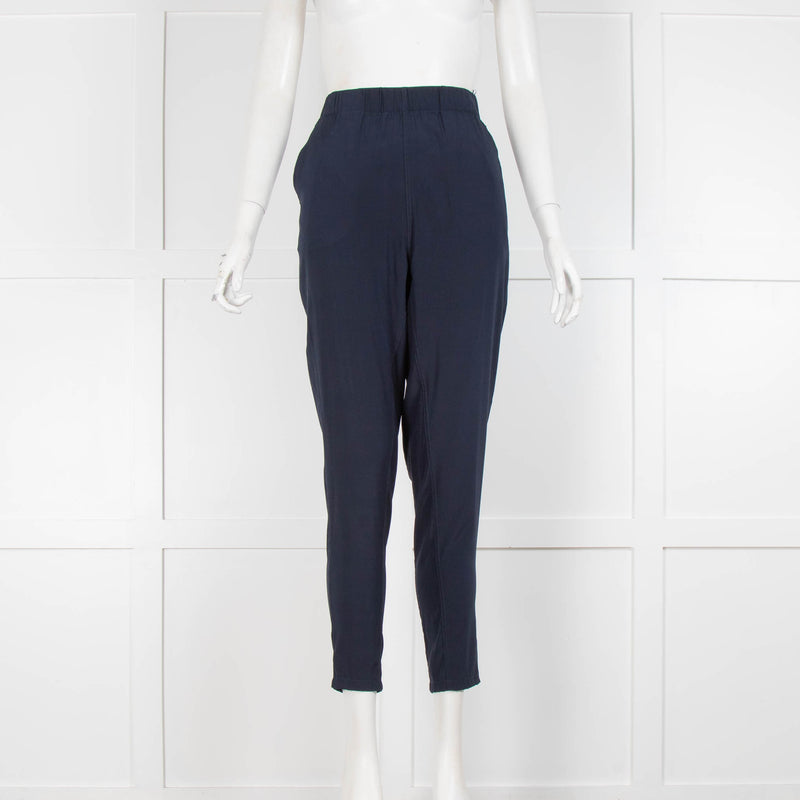 Ginia Navy Blue Pull On Trousers