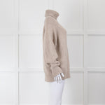 Lou Lou Studio Wool Mix Oatmeal Roll Neck Jumper