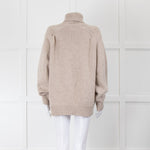 Lou Lou Studio Wool Mix Oatmeal Roll Neck Jumper