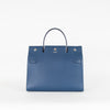 Burberry Navy Title Top Handle Tote