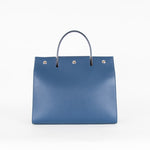 Burberry Navy Title Top Handle Tote