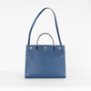 Burberry Navy Title Top Handle Tote