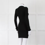 Wardrobe.NYC Black Rib Knit Mini Dress