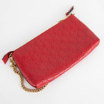 Gucci Red Guccisima Signature Wrist Wallet