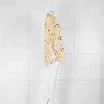 Victoria Victoria Beckham Yellow Jazz Print Blouse