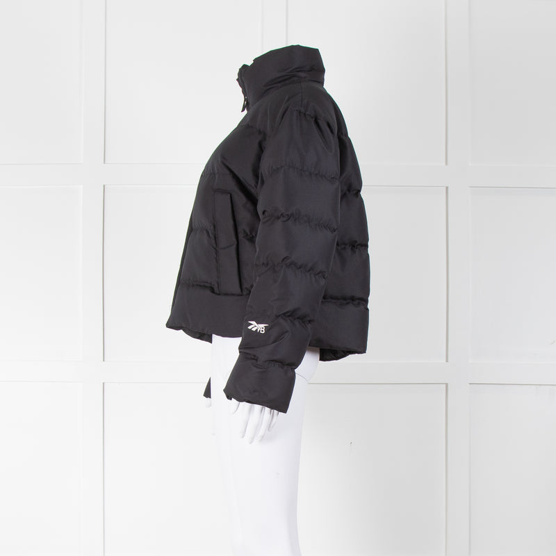 Reebok x VB Black Quilted Short Puffer Jacket