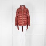 Herno Rusty Brown Oversized Nylon Ultralight Puffer Coat