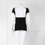 Toteme Black Rib Knit Slip Through Top