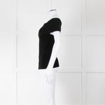 Toteme Black Rib Knit Slip Through Top